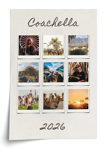 Festival Photo Collage with Custom Text