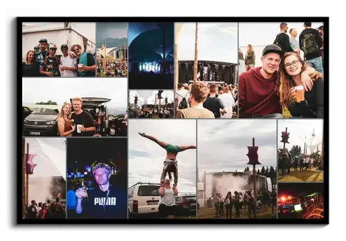 Festival Photo Collage with Custom Text
