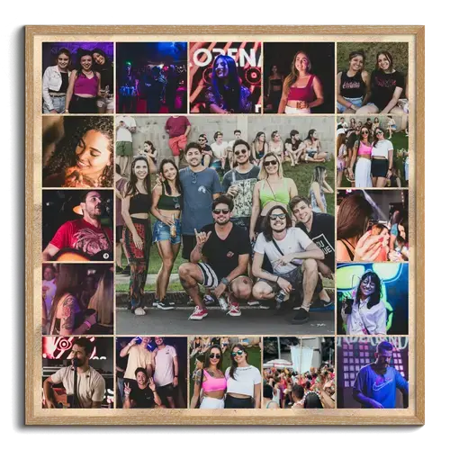 Festival Photo Collage with Custom Text