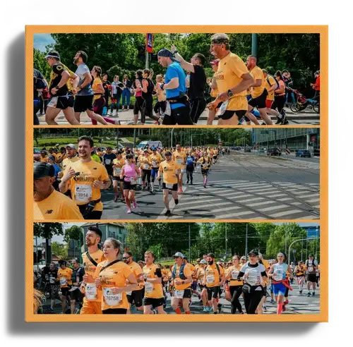 Corporate Run Photo Collage Template