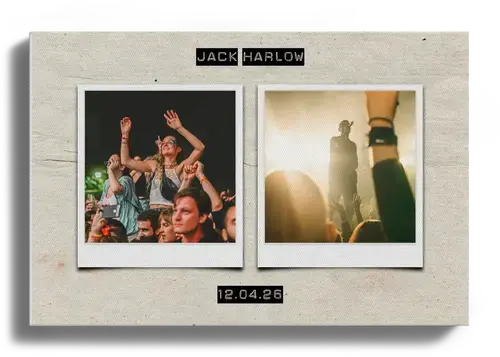 Concert Photo Collage with Custom Text