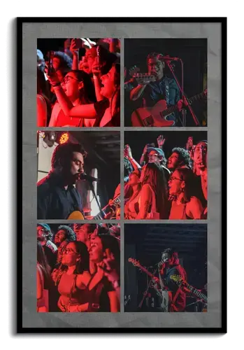 Concert Photo Collage with Custom Text