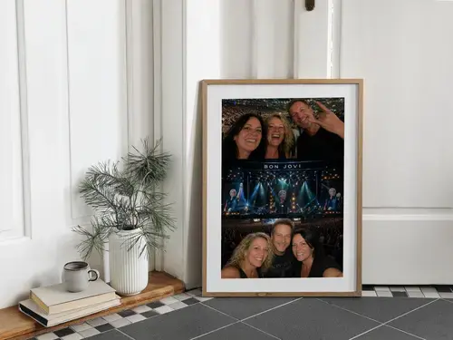 Concert Photo Collage with Custom Text