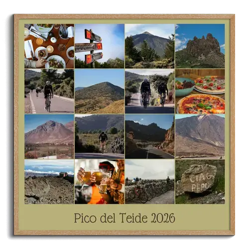 Road Bike Photo Collage with Custom Text