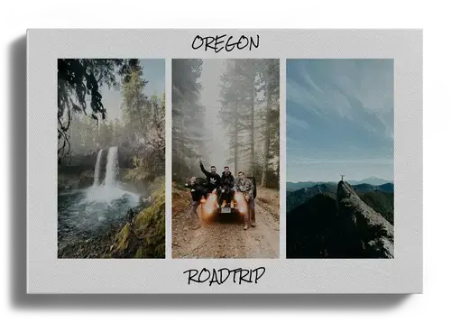 Road Trip Travel Photo Collage Template