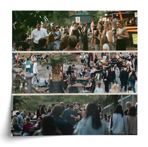 Club Event Photo Collage with Custom Text