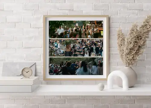 Club Event Photo Collage with Custom Text
