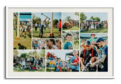 Club Event Photo Collage with Custom Text