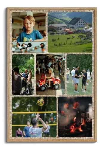 Club Event Photo Collage with Custom Text
