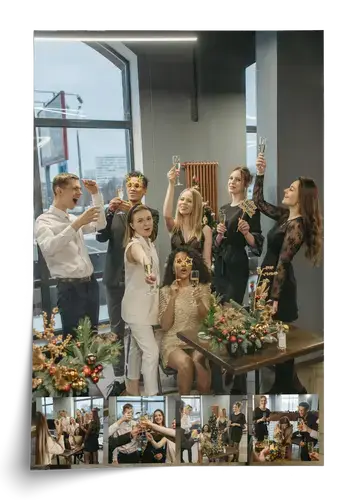 Corporate Christmas Party Photo Collage