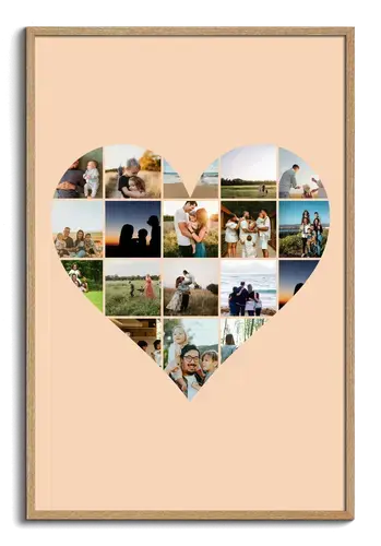 Family Photo Collage with Custom Texts