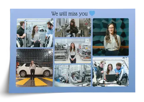 Farewell Photo Collage with Center Text