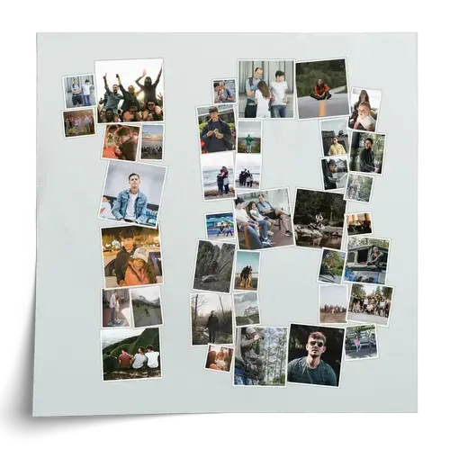 21st Birthday Photo Collage Template