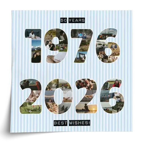 Custom Photo Collage - Milestone Years