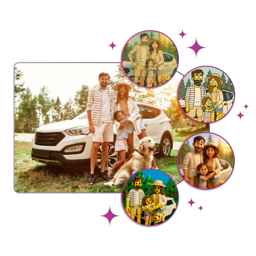 Photo-to-Anime Style (AI), Multiple Styles