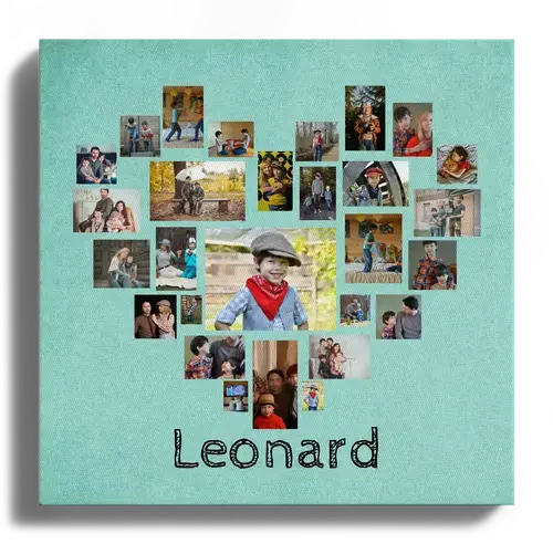 Heart Photo Collage of Kids Photos