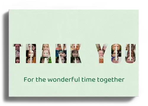 Create Your Personalized "THANK YOU" Photo Collage Poster – Add Your Special Touch