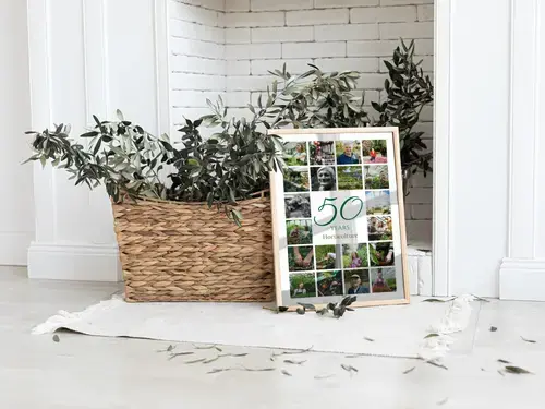 50th Company Anniversary Number Photo Collage