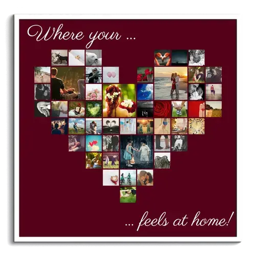 Create a Personalized Heart Collage - Capture Your Special Memories