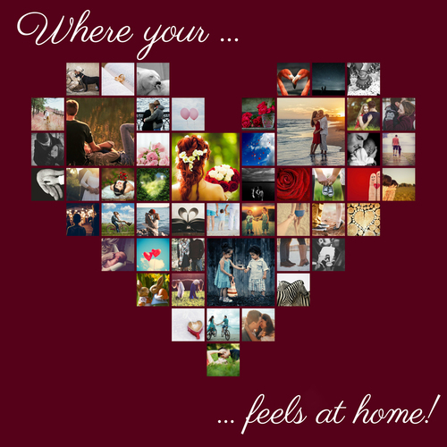 Create a Personalized Heart Collage - Capture Your Special Memories