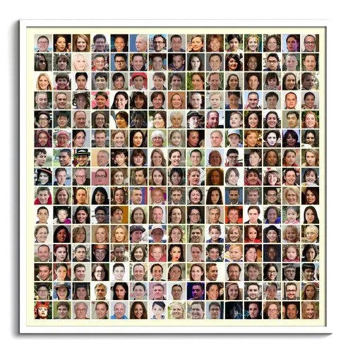 Create Your Own 220+ Photo Mosaic Collage - Personalize with Text!