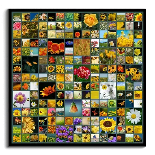 Create Your Custom Nature Photo Collage - Square Format 1-225 Pictures