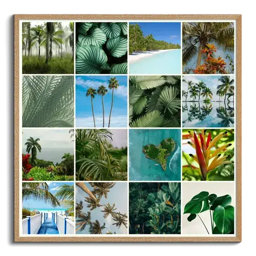 Tropical Flora Photo Collage Print