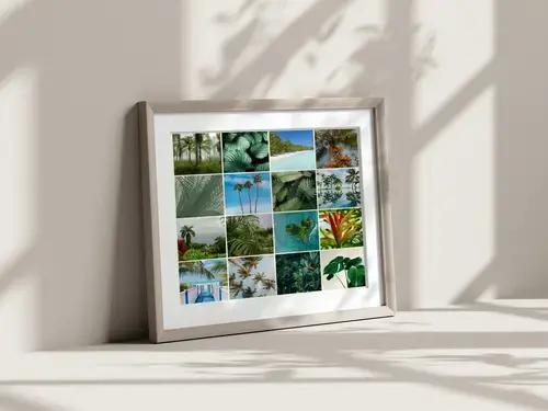 Tropical Flora Photo Collage Print
