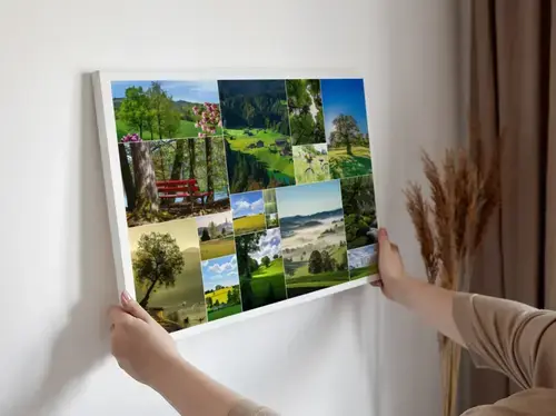 Seasonal Landscape Collage Premium Prints