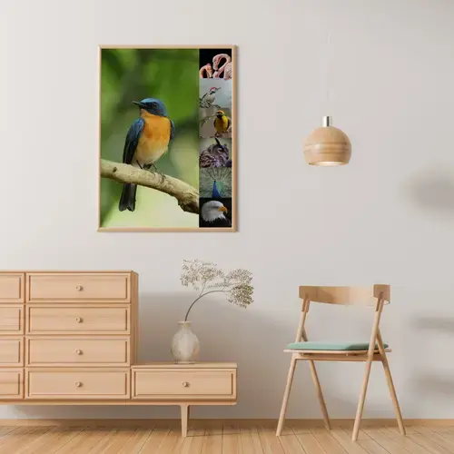 Wildlife & Bird Collages Premium Prints