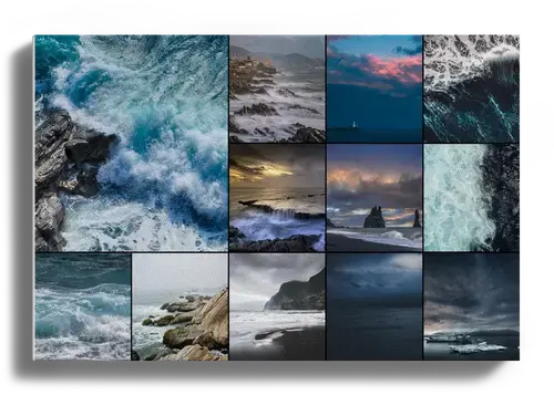 Nature's Splendor: Fog & Storm Premium Collage