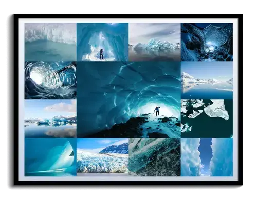 Desert and Glacier Phenomena Collage Prints