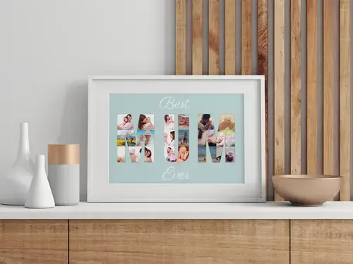 Photo Collage "Best Mum Ever" Customizable