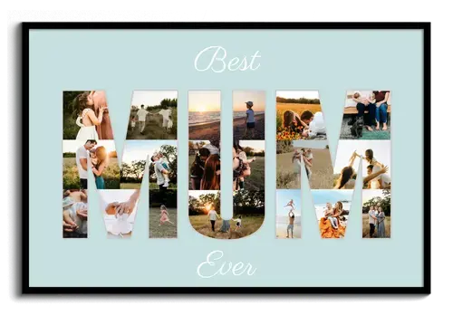 Photo Collage "Best Mum Ever" Customizable