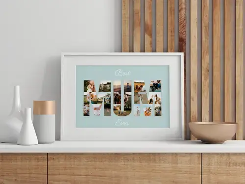 Photo Collage "Best Mum Ever" Customizable
