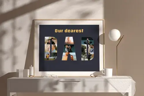 Parents & Grandparents Photo Letter Collage