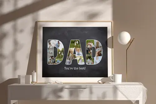Parents & Grandparents Photo Letter Collage