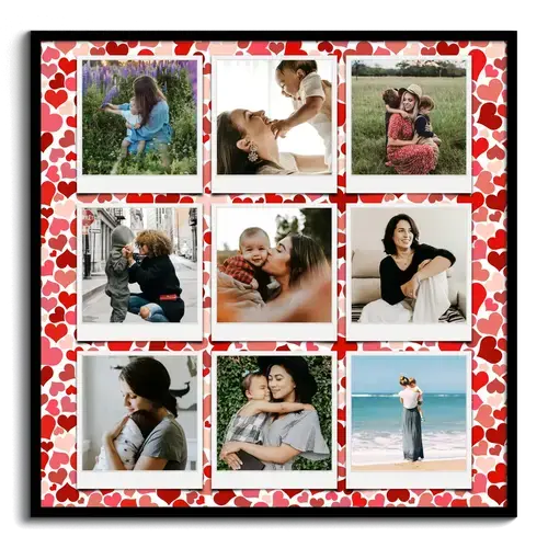 Mother-Child Photo Collages with Text