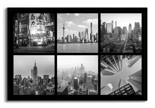 Travel Photo Collage Wall Art: Cities & Landmarks