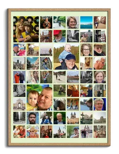 Create Your Family Photo Collage - Personalize with Text & Colors!
