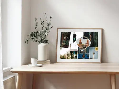 Clean Travel Scrapbook Photo Collage