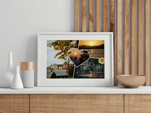 Clean Travel Scrapbook Photo Collage