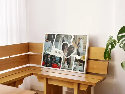 Wedding Scrapbook Photo Collage