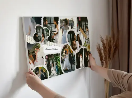 Wedding Scrapbook Photo Collage