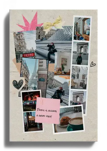 Sunny Vacation Scrapbook Collage