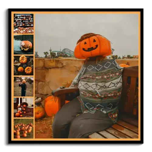 Halloween Family Costume Collage Designs