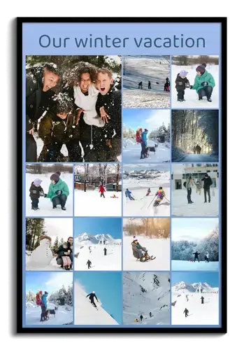 Winter Memories Photo Collage Designs