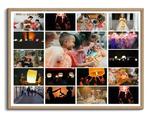 Fall Lantern Parade Photo Collages