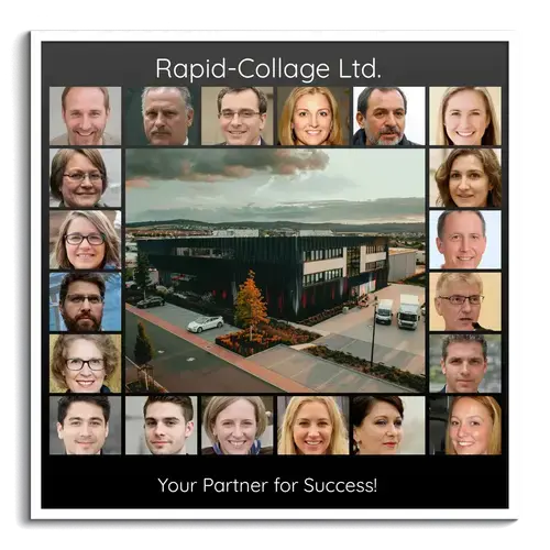 Create Your Company Team Collage on Acrylic: Showcase Success and Team Spirit!