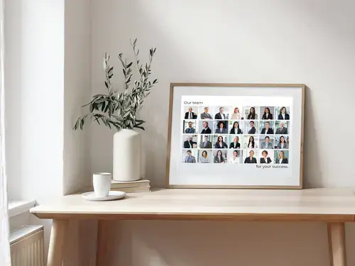 Team Portrait Collage – Classic Grid Layout